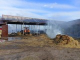 Pożar balotów słomy w Kucobach. W akcji 6 zastępów straży pożarnej