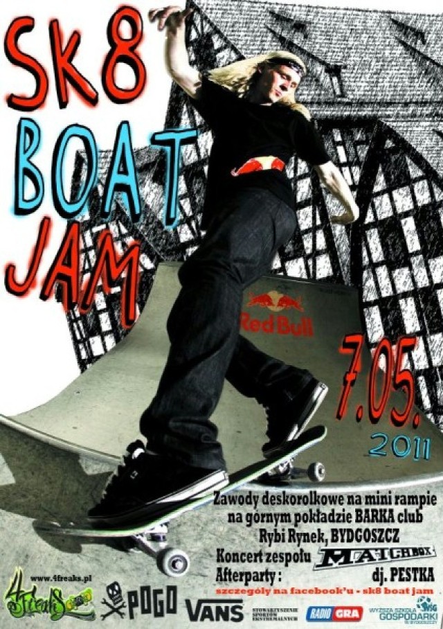 Sk8 Boat Jam to połączenie dobrej zabawy z jazdą na deskorolce i ...