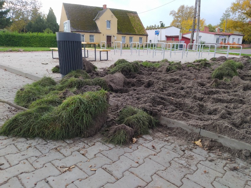 Plac piknikowy padł ofiarą "wandalizmu". NA zdjęciach...