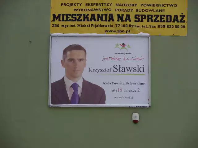 Plakat wyborczy Krzysztofa Sławskiego