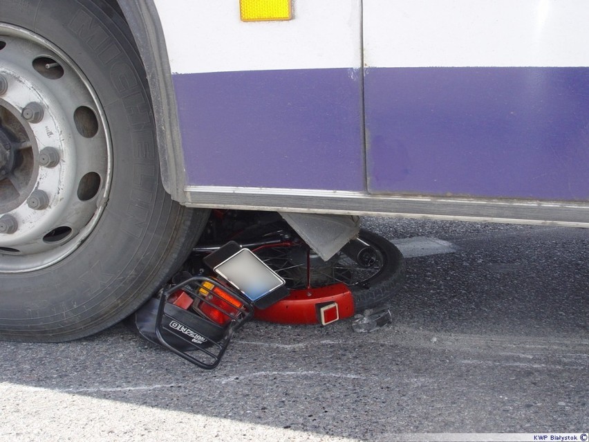 Dyżurny kolneńskiej Policji został poinformowany o  wypadku...