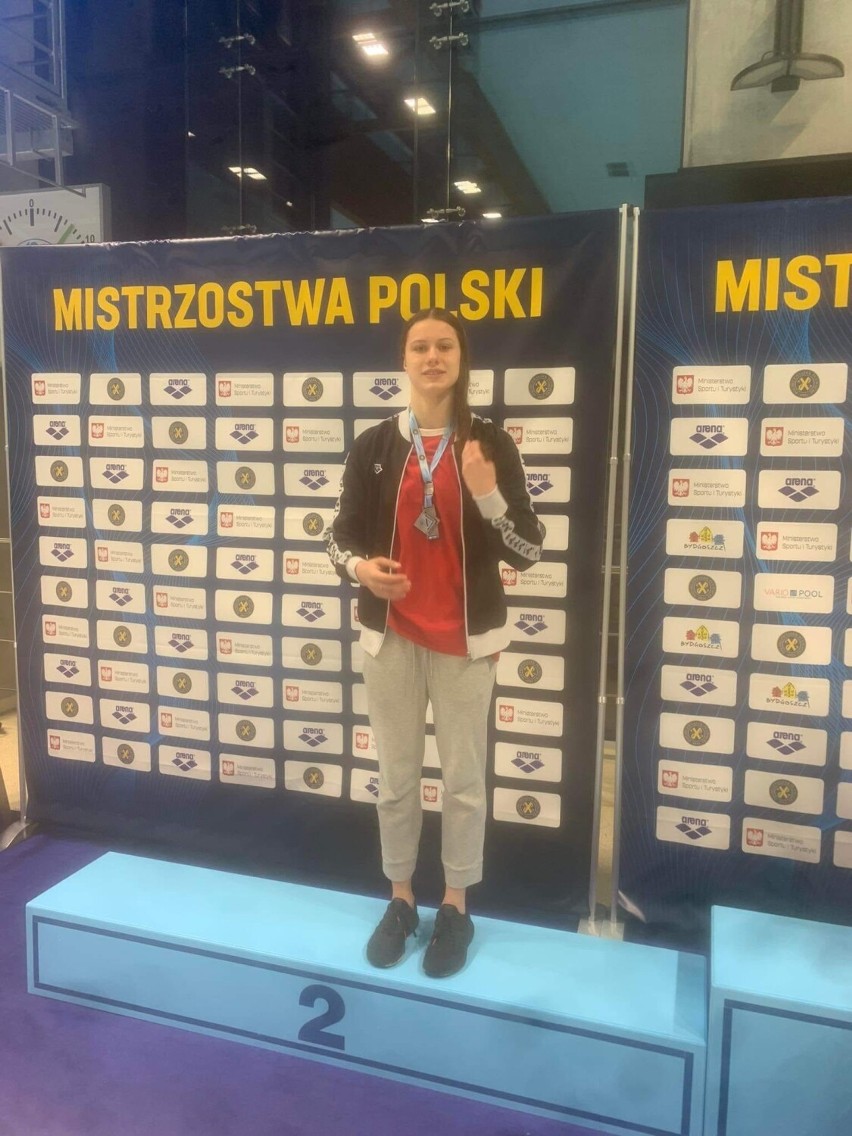 Julia Maik na podium mistrzostw Polski