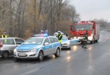 Wypadek radiowozu w Sosnowcu. W samochód wjechało punto