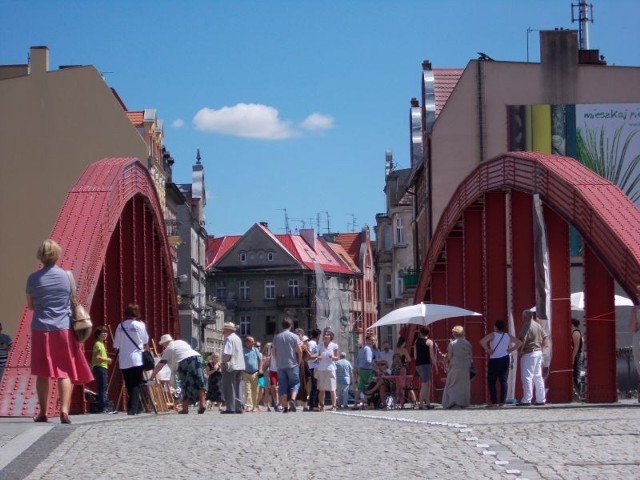 Niedziela na moście Jordana w Poznaniu