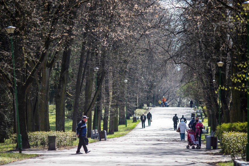 Rząd zniósł pierwsze ograniczenia. Można już wejść do parków i lasów. Białostoczanie spacerują w parkach 20.04.2020 [zdjęcia]