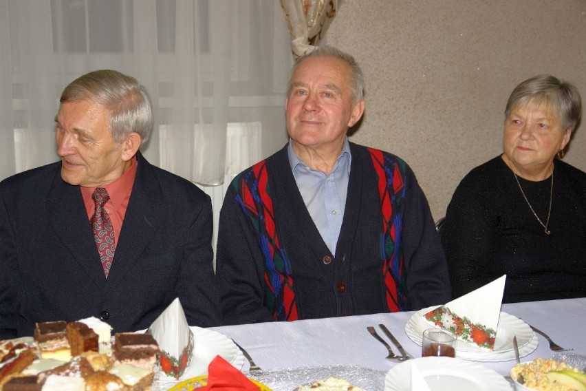 Spotkanie opłatkowe w klubie seniora w Złoczewie.