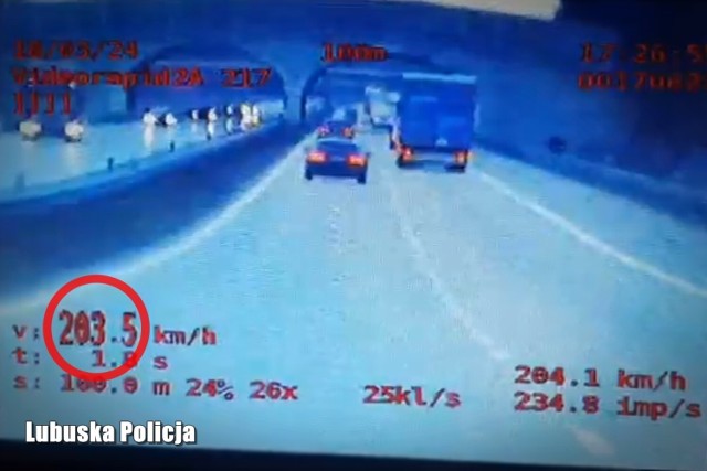 Głogowian pędził audi ponad 200 km/h