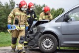 Wypadek na ul. Bohaterów Westerplatte w Skierniewicach. Jedna osoba poszkodowana [ZDJĘCIA]