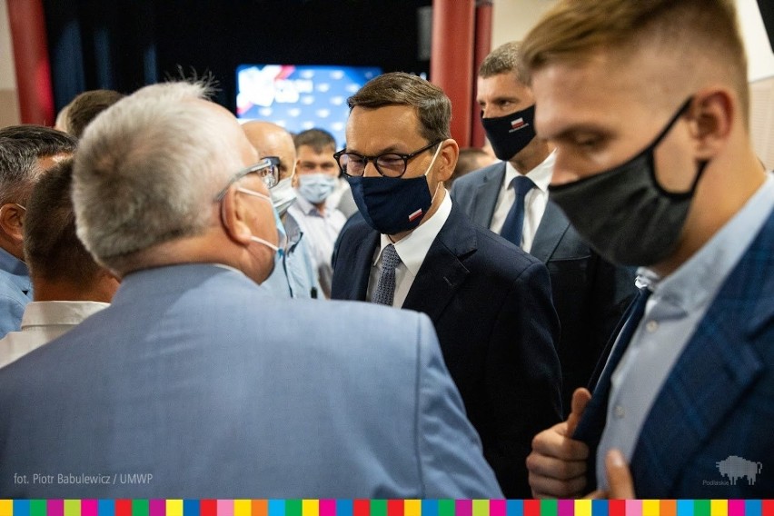 Premier RP Mateusz Morawiecki w województwie podlaskim. Odwiedził Kolno i Grajewo (zdjęcia)
