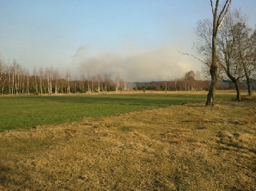 Widoczne zadymienie godz.17:43.