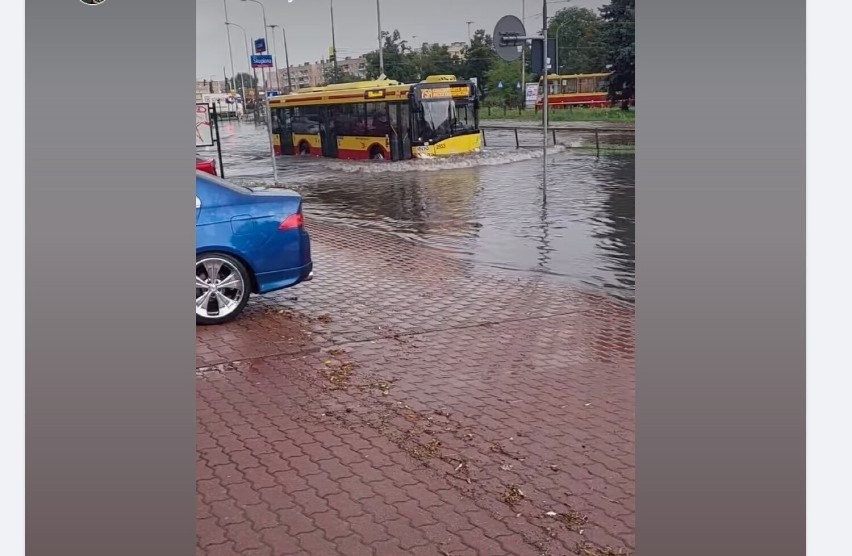 Autobus "płynął" na ul. Kurczaki