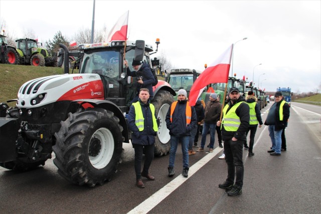 Rolniczy protest w Hrebennem