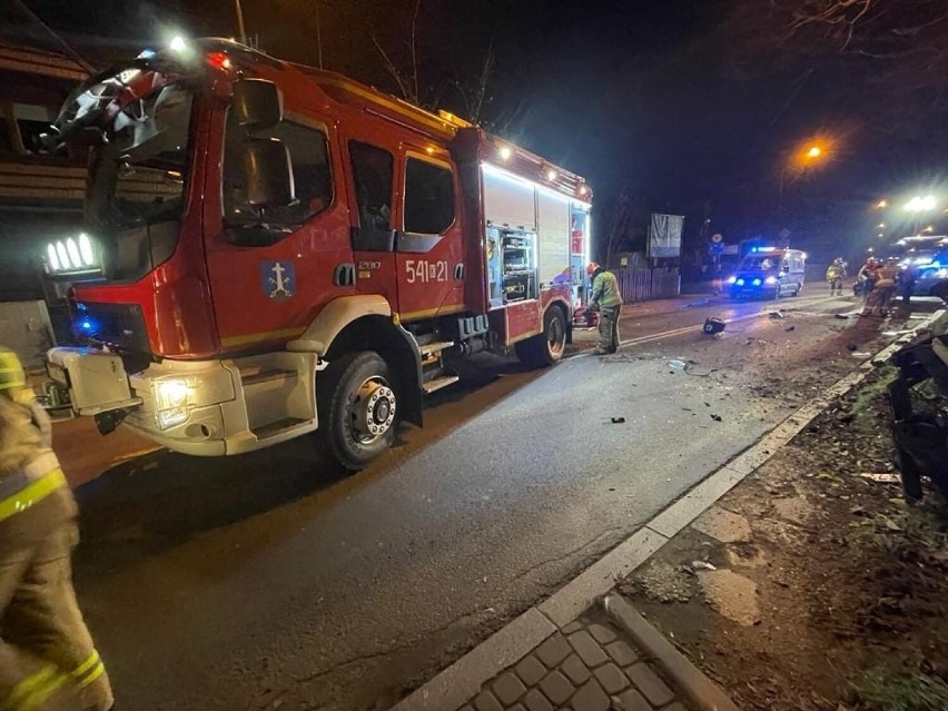 Wypadek pijanego kierowcy w Zakopanem