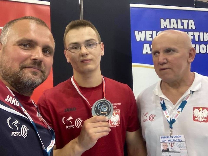 Srebrny medal Patryka Barańskiego w Pucharze Unii Europejskiej w podnoszeniu ciężarów!