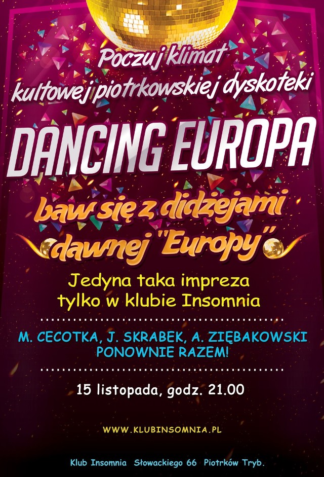 Dancing Europa w Insomni zaczyna się dziś o g. 21.