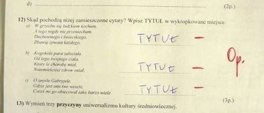 Najgłupsze odpowiedzi uczniów 2024. To prawdziwa jazda bez...