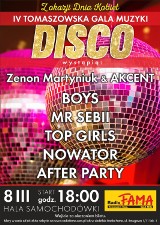 Przed nami IV Tomaszowska Gala Muzyki DISCO. Wystąpi m.in. Zenon Martyniuk