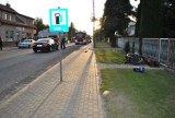 Wypadek z udziałem motocyklisty w Rawie na ulicy Zamkowa Wola
