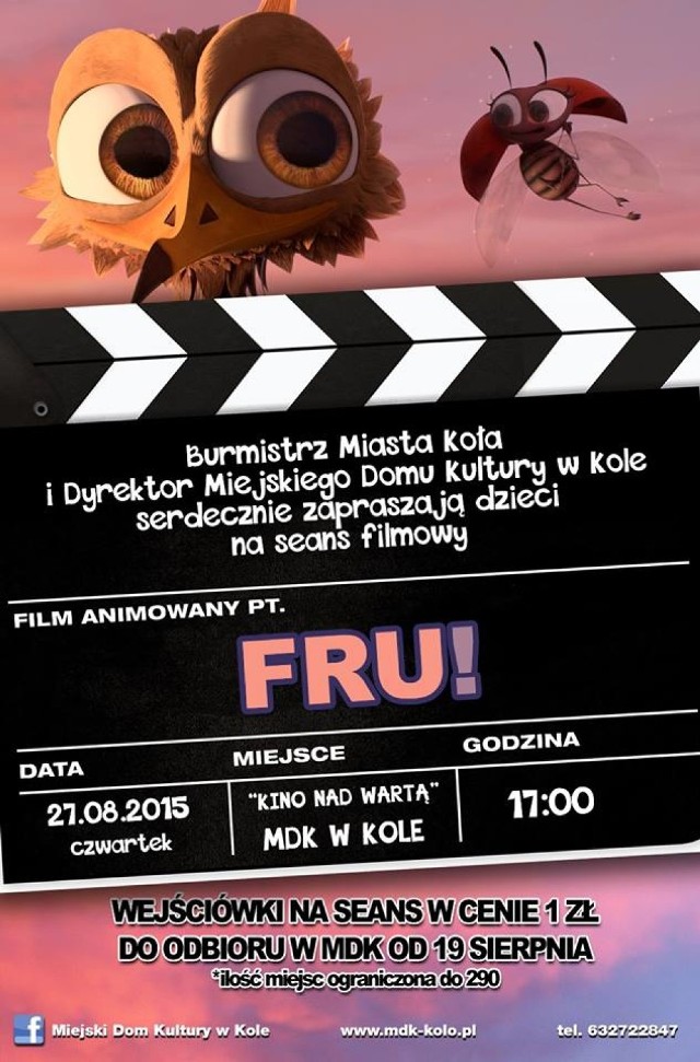 Można się zgłaszać po wejściówki na film "Fru!"