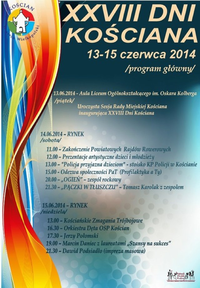 Dni Kościana 2014 - program