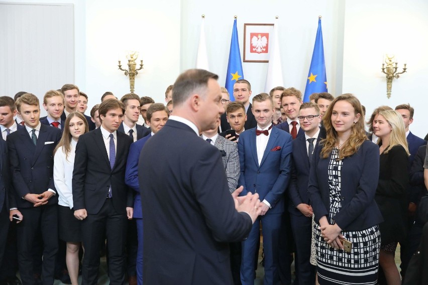 Kołłątajowcy z Krotoszyna na spotkaniu z Prezydentem RP Andrzejem Dudą [ZDJĘCIA]