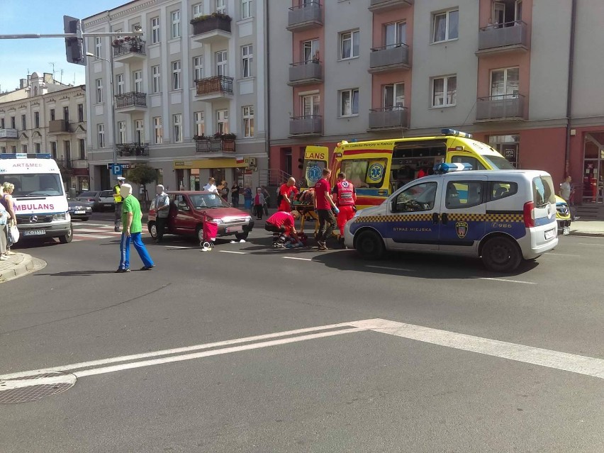 Potrącenie pieszej na ulicy Górnośląskiej w Kaliszu