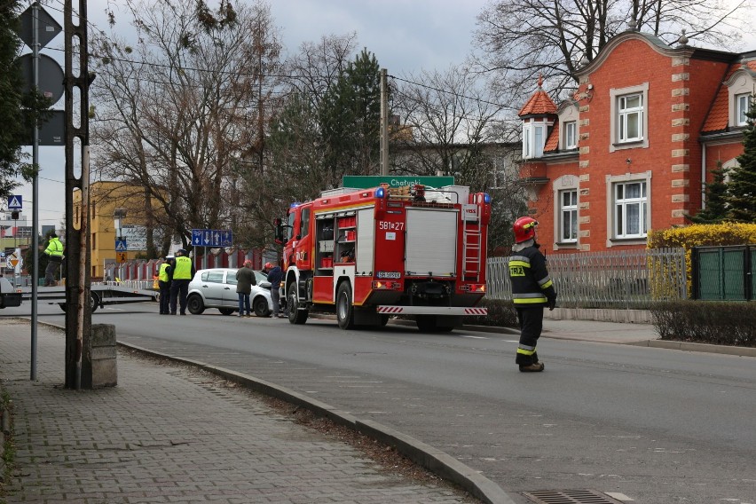 Wypadek na Wodzisławskiej w Rybniku. Duże utrudnienia w ruchu
