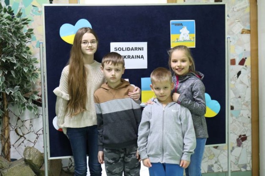 Dzień solidarności z Ukrainą w Zespole Szkół w Waszkowskiem