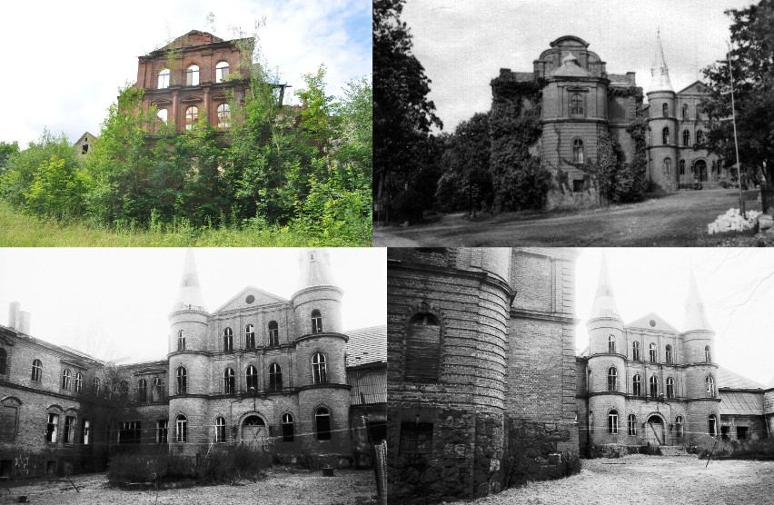 Tak kiedyś i dziś wyglądał pałac w Juchowie