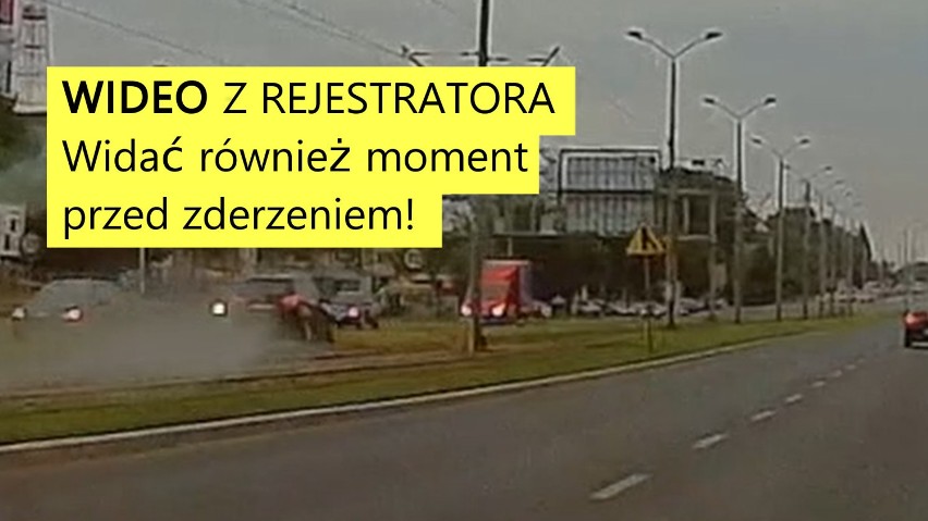 Jak doszło do wypadku na ul. Gdańskiej w Szczecinie? Mamy nowe WIDEO. Widać również moment przed zderzeniem
