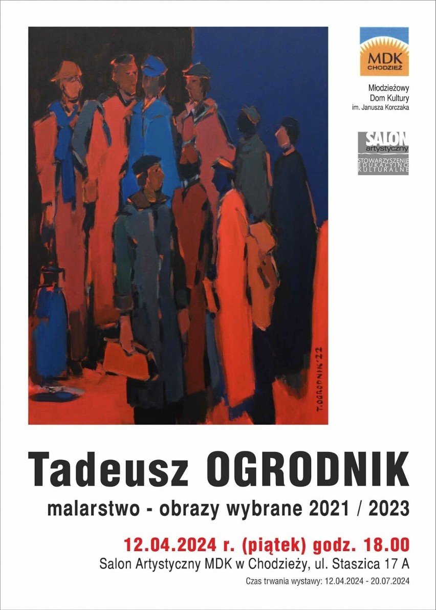 W MDK odbędzie się wernisaż  wystawy malarstwa Tadeusza...