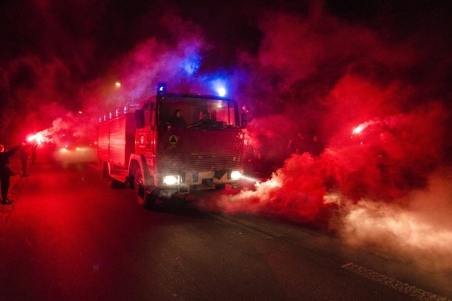 Tak w Czerwieńsku witano nowy wóz strażacki