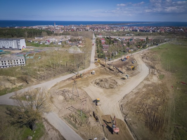 Budują rondo we Władysławowie u zbiegu Żwirowej i Drogi Chłapowskiej