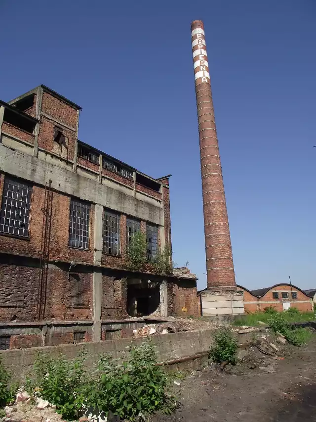 Zaczęło się wyburzanie ruin na terenie likwidowanej papierni w Kaletach. Likwidacja ma się skończyć w tym roku.