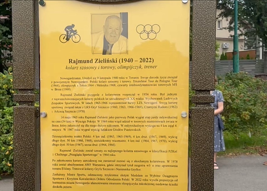 Uczczono Pamięć kolarza Ziemi Nowogardzkiej Rajmunda Zielińskiego