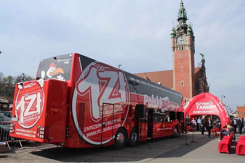 PolskiBus zorganizował w Gdańsku akcję promocyjną