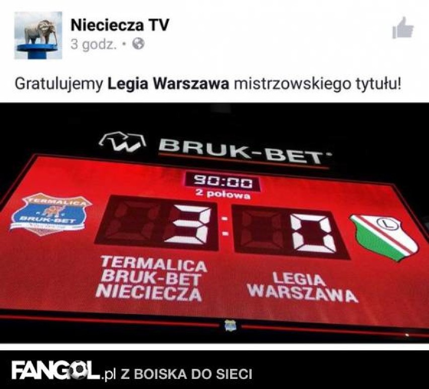 Legia mistrzem Polski. Zamiast mistrzowskiej fety dodatkowy...