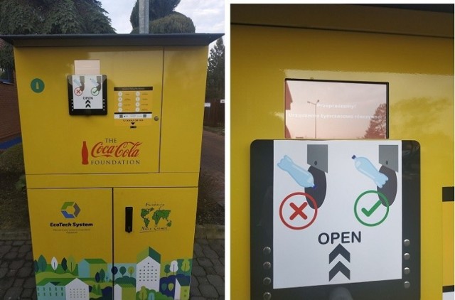 Recyklomat znajdujący się przy BOSIR uległ awarii