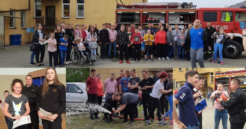 Strażacy ze Złoczewa i Wielunia odwiedzili Specjalny Ośrodek Szkolno-Wychowawczy w Gromadzicach