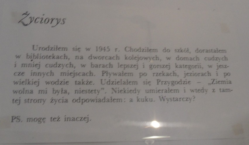 Instytut Mikołowski. Życiorys Rafała Wojaczka

"Urodziłem...
