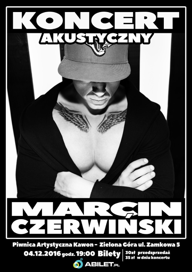 4 grudnia Koncert Marcin Czerwiński w Kawonie