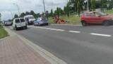 Wypadek w Wadowicach. Na ul. Piłsudskiego w ciągu drogi krajowej 52 samochód osobowy potrącił pieszego na pasach