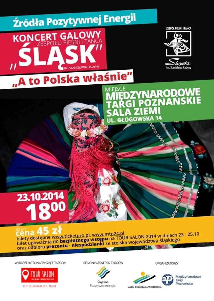 Zespół Śląsk 23 października wystąpi w Poznaniu