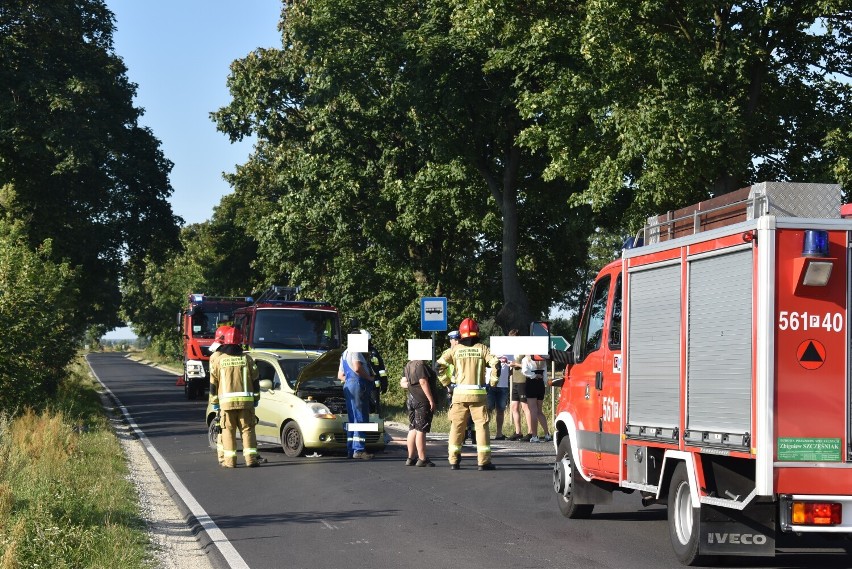 Do zderzenia pojazdów doszło w sobotę na drodze powiatowej