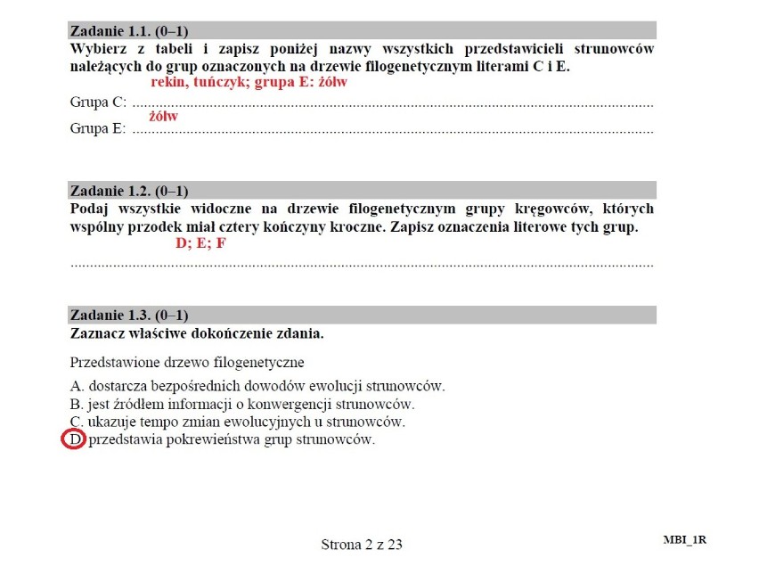 Matura 2015. Biologia, poziom rozszerzony-liceum [ARKUSZ,PYTANIA,ODPOWIEDZI]