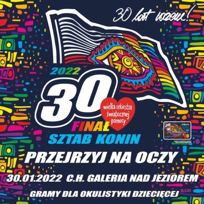 Jubileuszowy 30. Finał WOŚP w Koninie 2022. Start! Oto program