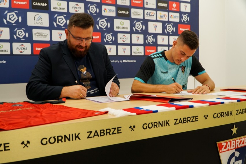 Adrian Kapralik został nowym piłkarzem Górnika Zabrze...