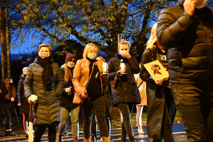 Czwartkowy protest kobiet w Kostrzynie nad Odrą odbył się w...