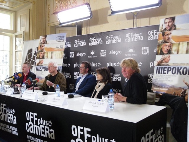 Na specjalnej konferencji prasowej pojawili się producenci i reżyser filmu &quot;Niepokonani&quot;. Fot. Piotr Drabik