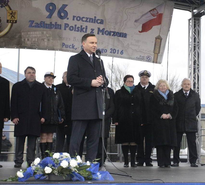 Rocznica zaślubin w Pucku - prezydent Andrzej Duda już raz odwiedził miasto nad Zatoką Pucką